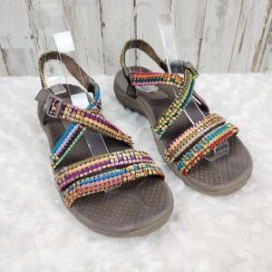 Skechers Raggae Sew Me Sandals Multicolored Size 7